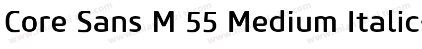 Core Sans M 55 Medium Italic字体转换
